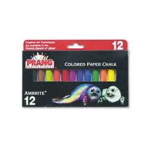  Dixon 53012   Ambrite Paper Chalk, Assorted Colors, 12 
