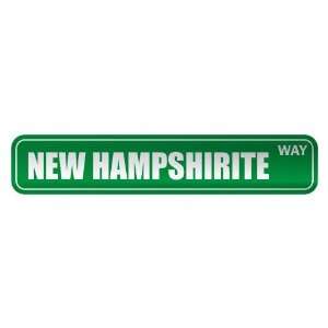   NEW HAMPSHIRITE WAY  STREET SIGN STATE NEW HAMPSHIRE 