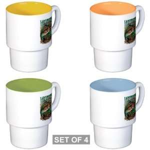  Stackable Coffee Mugs (4) Largemouth Bass: Everything Else