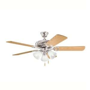 Kichler Lighting 339400BSS 52 Inch Sutter Place Premier Fan Brushed 