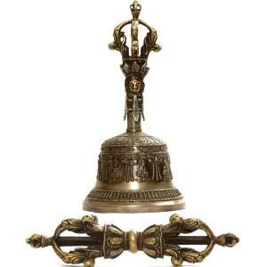  Thunderbolt Scepter (Dorje) and Bell   Brass and Copper 