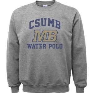   Sport Grey Varsity Washed Water Polo Arch Crewneck Sweatshirt: Sports
