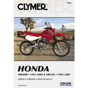   : Honda 91 00 XR600R / 93 07 XR650L Clymer Repair Manual: Automotive