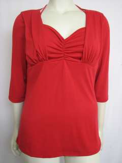 NEW WOMENS PLUS SIZE CLOTHING YUMMY EMPIRE BLOUSE 1X  