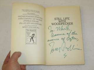 Tom Robbins (Signed)   STILL LIFE WITH WOODPECKER   Bantam Books c 
