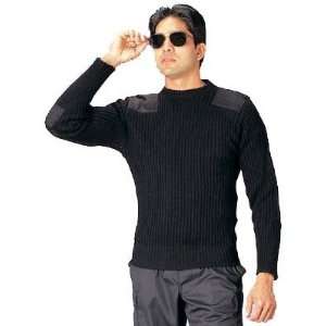 6359 Govt Black Wool Commando Sweater (Size 50)  Sports 