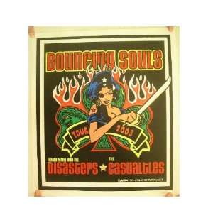  Bouncing Souls Silkscreen Poster 2003 Tour Woman Pirate 