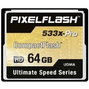  64GB PixelFlash 533x CF Compact Flash Memory Card Ultimate 