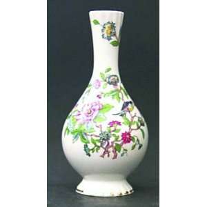  John Aynsley Pembroke Gold Trim Globe Vase, Fine China 