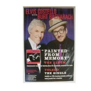   : Elvis Costello and Burt Bacharach Poster Face Shot: Home & Kitchen