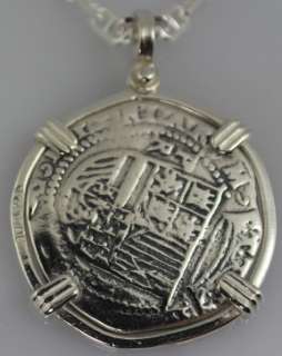 Reale Aocha 1622 Shipwreck Coin Silver Pirate Treasure Cob Piece Of 