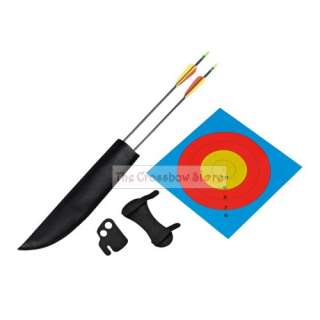 15 Lbs 51 Long Youth Recurve Bow Set   Red  