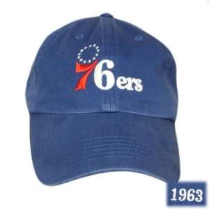   FITTED WASH HAT CAP PHILADELPHIA 76ERS BLUE X LARGE: Sports & Outdoors