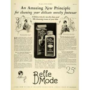  1927 Ad Barton Manufacturing Co. Belle Mode Shoe Creme 