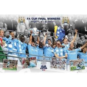   City   FA Cup Winners 2011   23.8x35.7 inches: Home & Kitchen