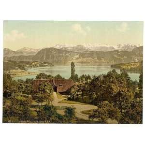  Photochrom Reprint of View of the southern chain of Alps 