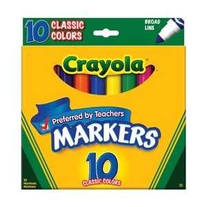   Markers 10/Pkg Classic Colors 58 7722; 3 Items/Order: Kitchen & Dining