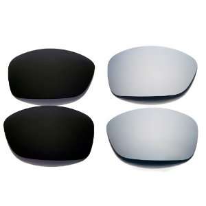   Polarized Black + Titanium Lenses For Oakley Hijinx