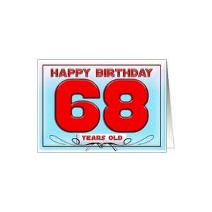  Happy birthday   68 years old Card: Toys & Games