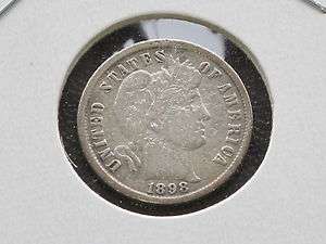 1898 P Barber Dime 90% Silver U.S. Coin C3156L  