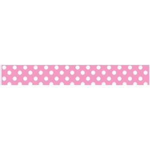  F DOTS PINK Pink & white dot pattern arrow wraps (1 x 7 