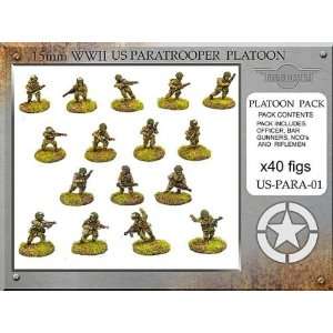   in Battle (15mm WWII): US Paratrooper Platoon (40): Toys & Games