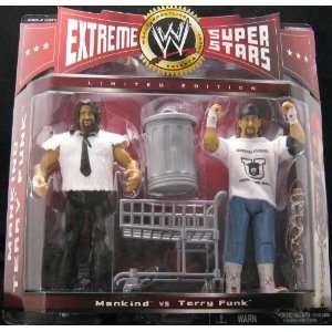 WWE Extreme Superstars Mankind Vs Terry Funk Limited Edition Jakks 