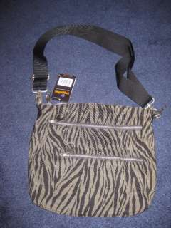 NWT~BAGGALLINI~NEW YORKER BAGG~HANDBAG/MESSENGER~ZEBRA  