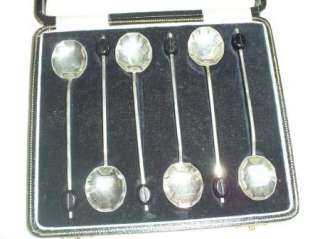 Arthur Price Birmingham Sterling Silver 6 Shell Spoons  