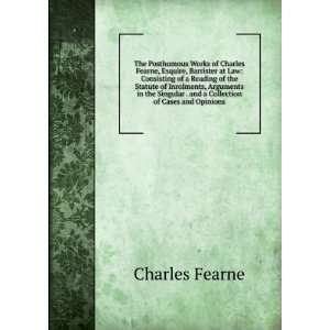   Collection of Cases and Opinions Charles Fearne  Books