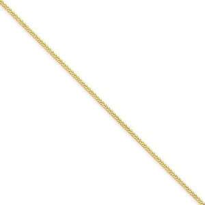  14k Yellow Gold 24 inch 0.85 mm Spiga Chain Necklace in 