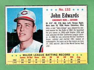 1963 Post #132 John Edwards Reds NM+  