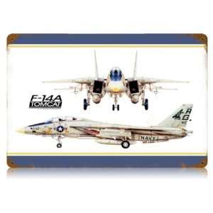   Tomcat Aviation Vintage Metal Sign   Garage Art Signs