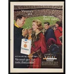   Viceroy Cigarette Football Stadium Print Ad (8688)