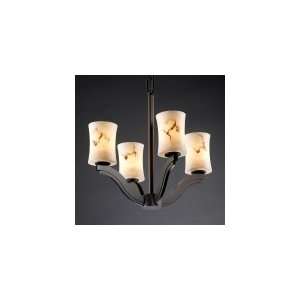 Justice Design Group FAL 8970 60 NCKL Bend LumenAria 4 Light Single 