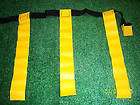 New Dozen (12) Pack Yellow Adult Flag Football Web Belt with 3 Flags