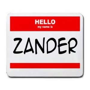  HELLO my name is ZANDER Mousepad