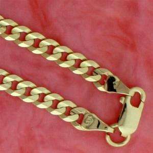 14K SOLID YELLOW GOLD 18 CURB LINK CHAIN 6.8g YGC 06  