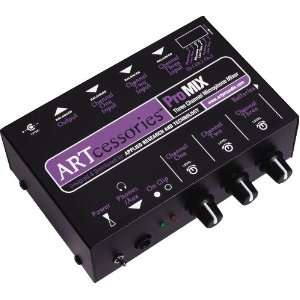  ART ProMIX 3 Channel Microphone Mixer Musical Instruments