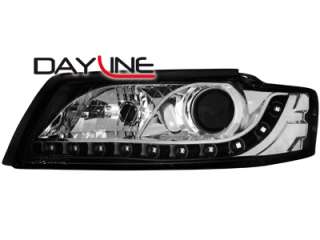 Audi A4 B6 C5 DRL LED Headlights Dayline black  
