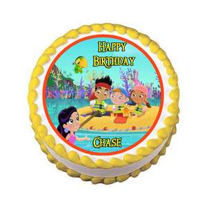   AND THE NEVERLAND PIRATES #2 Edible Birthday Party Cake Image Topper