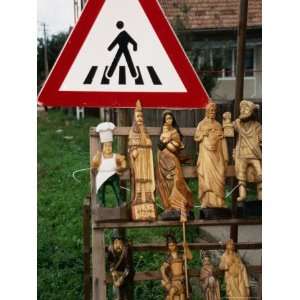 Wooden Sculptures and Statues for Sale by Roadside, Cluj Napoca, Cluj 