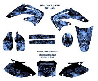 Honda CRF 450R 2002 04 Bike Graphic Decals Kit #9500B  