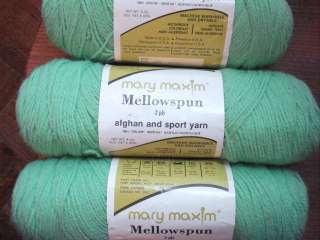 Mellowspun sport weight yarn by Mary Maxim. vintage 2 ply  
