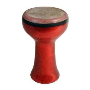  Fiber Doumbek, Red Sparkling Musical Instruments