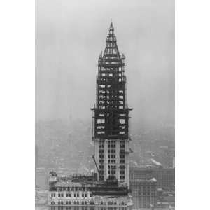  The Woolworth Building Under Construction 20x30 Canvas 