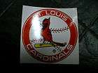 MLB St. Louis Cardinals Baseball Logo 3 7/8 Round Decal   Cardinal On 