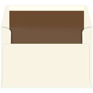  A9 Lined Envelopes   Ecru Chocolate Lined (50 Pack) Arts 