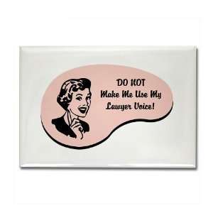 Lawyer Voice Funny Rectangle Magnet by   Kitchen 