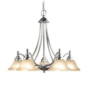  Woodbridge Lighting 12086 STN Satin Nickel Anson 5 Light 